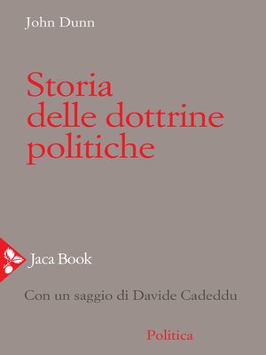 cover image of Storia delle dottrine politiche
